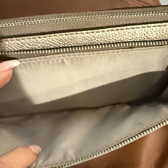 Coach Metallic Gold Wristlet Wallet - Picture 6 of 7